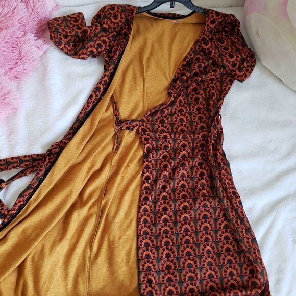 Traffic People Fall Knit 3/4 sleeves  Dress Sz S - Picture 7 of 12